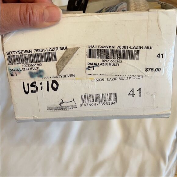 SIXTYSEVEN MULTI COLOR ESPADRILLES.  NEW - Picture 7 of 8